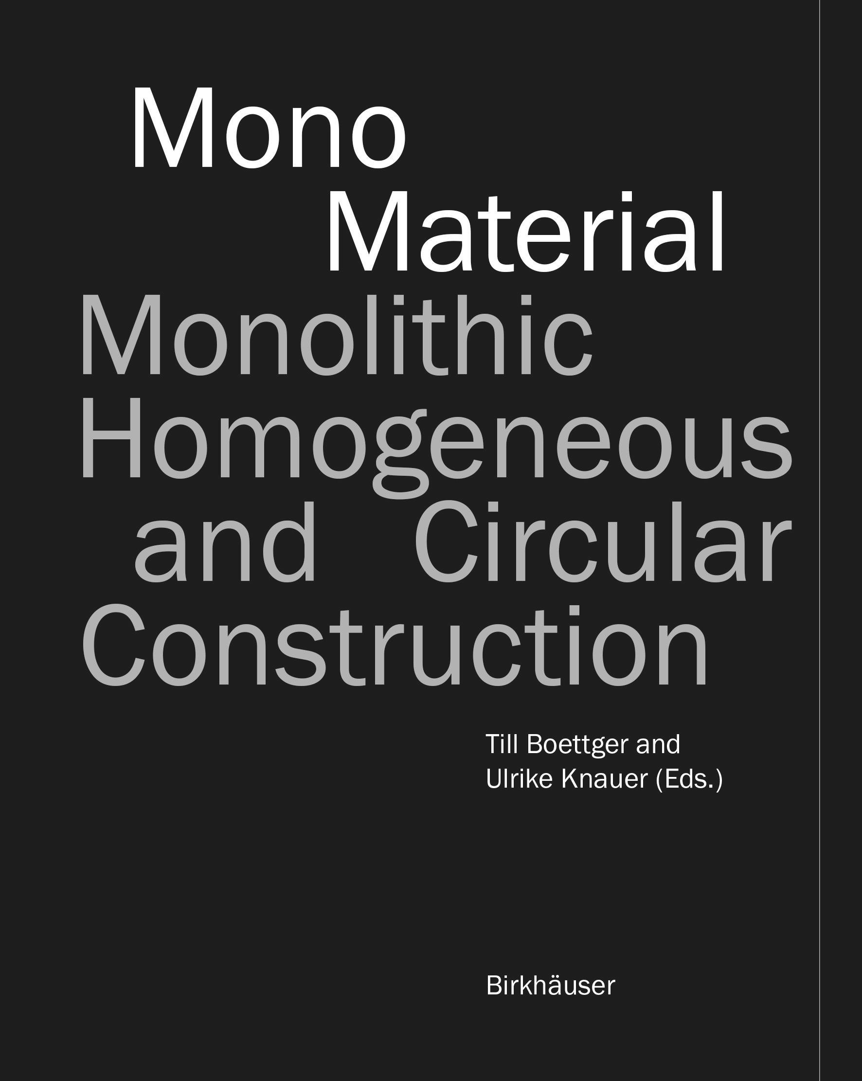 Mono-Material's cover